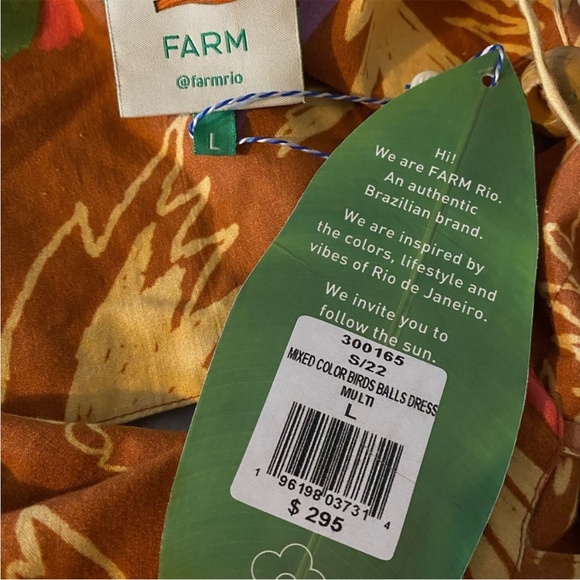 Farm Rio NWT Birds & Beads Maxi Dress - Picture 12 of 14